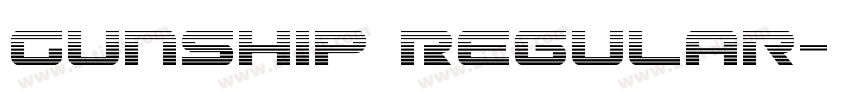 Gunship Regular字体转换